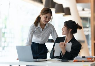 Business people are meeting for analysis data figures to plan business strategies. Business